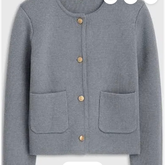 Alex Mill Gray Knit Sweater jacket new S small - Picture 2 of 4